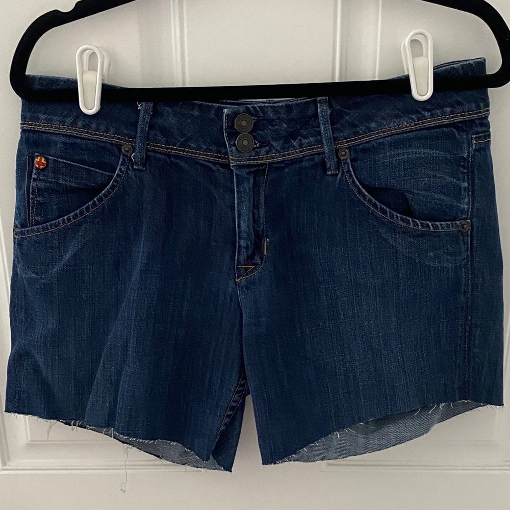 Hudson Jeans Dark Blue Denim Shorts